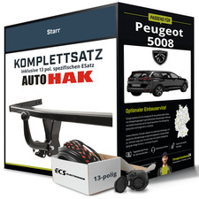 Anhängerkupplung starr für PEUGEOT 5008 +E-Satz Set NEU