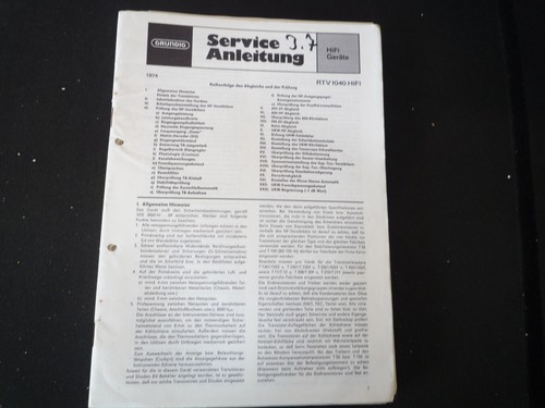 Original service manual - original,