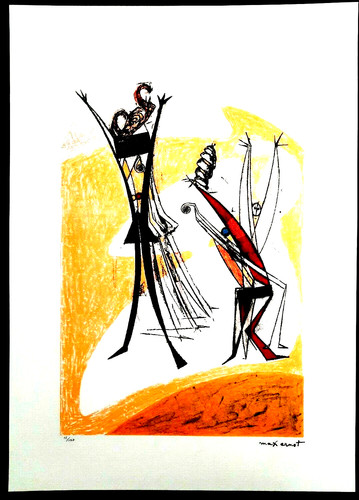 Lithographie von max ernst - ernst, 70