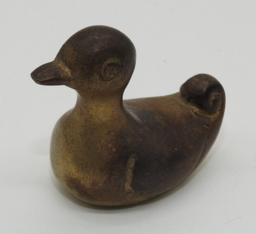 Vintage miniatur ente messing - vintage,