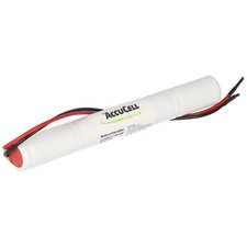 Notleuchtenakku NiMH 4,8V 600mAh L1x4 Lady N mit 200mm Kabel einseitig ersetzt R