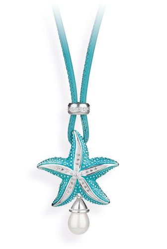 Seestern anhänger mit kette - seestern,