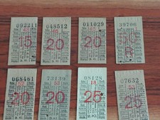 8 Fahrscheine Wuppertal Bahnen  Schwebebahn V.E.B. zwischen 1934 -1942 