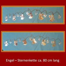 Weihnachtsdekoration,Engelkette,Metall,silber,Sterne,Engel,Weihnachten,Girlande