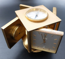 Imhof 8 Tage Werk Tischuhr / Weather Compass compendium 8 days cube table clock