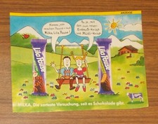 Seltene Werbung MILKA LILA PAUSE Müsli-Krisp & Erdnuß-Krisp Schokoriegel 1989