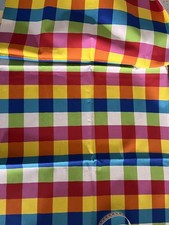 Stoffe gebraucht 50x200 cm Clown Karo bunt Karneval