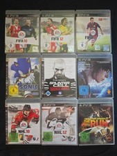 PS3 - 9 Spiele Lot Sport FIFA NHL Sonic Splinter Cell Beyond Need for Speed