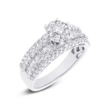 18K Weißgold 1,50 CT Diamant