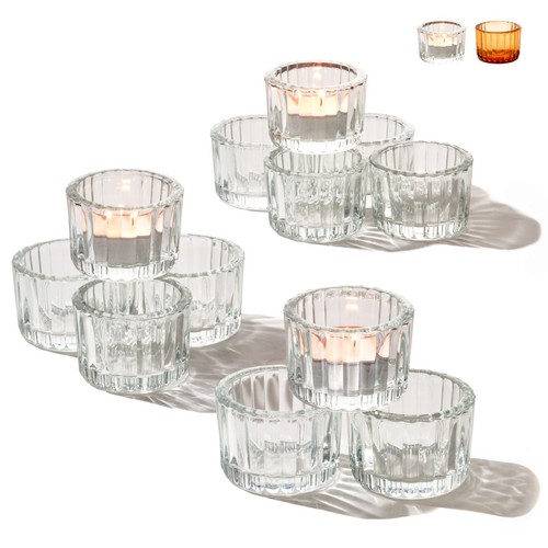12er set teelichter klar - set, glas