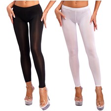 DE Damen Strumpfhosen ohne Fuß Transparent Leggings Tights Sexy Pantyhose Pants