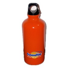 Ovomaltine Metall Trink Flasche Werbeartikel Rarität Orange Malz Getränk Sammler