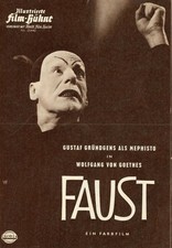 Filmprogramm "FAUST" (IFB) 1960 Gustaf Gründgens, Will Quadflieg, Ella Büchi