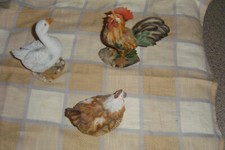 1 Huhn  1 Hahn  1 Gans,  aus