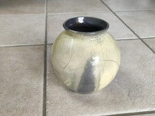 Vintage Vase Otto Keramik Gelb