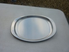 Alessi Aufschnittplatte, Anbieteplatte,Tablett,oval,Edelstahl LxB:ca.35cm x 25cm