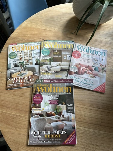 Zeitschrift zuhause wohnen - 4x,