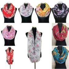 Xxl damen blumen loopschal - xxl,