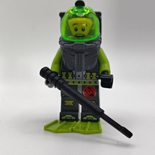 Lego Atlantis Diver 2 ATL002 Bobby mit Flossen grün und grau Tiefseeausrüstung