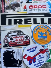 Konvolut alte Aufkleber Auto Sticker Werbung 70/80er Jahre 130 Stück