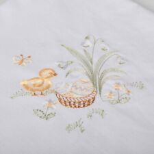 Tischdecke Ostern Mitteldecke 73 x 73 cm Plauener Stickerei Sander Tischwäsche