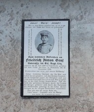 Sterbebild 1 WK  WW 1