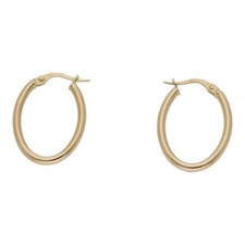 Ovale Creolen 14K/585/ 24 x 18