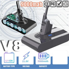 9000mAh Akku Für Dyson V8 Ersatzakku SV10 Animal Absolute Staubsauger