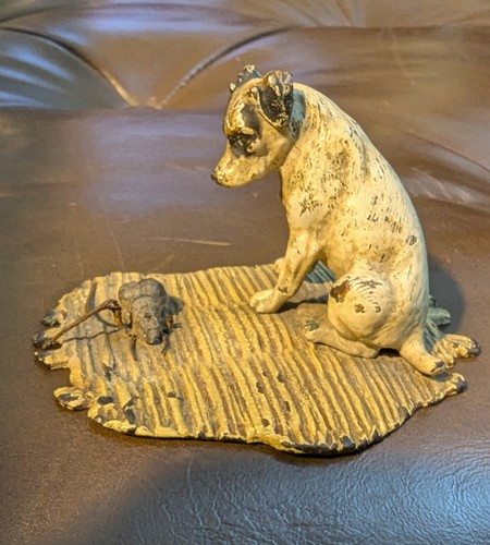 Antik bronze jack russell hund - russell,