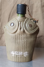 JIM BEAM US ARMY CANTEEN VINTAGE WHISKEY BOTTLE DECANTER BAR DISPLAY