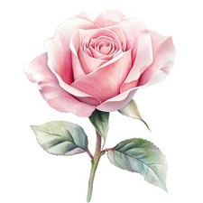 Bunte Blume Rose Wandbild