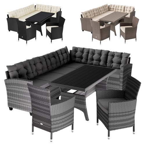 Casaria polyrattan lounge - polyrattan,