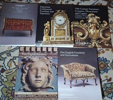 6 Kataloge Sothebys  5 x Möbel aus 1999  sowie 1 x Möbel, Uhren, Zierstücke 1993