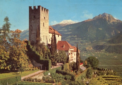 Alte postkarte tscherms - -, bei