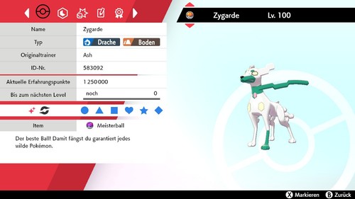 Shiny zygarde 6iv lvl - 10%,