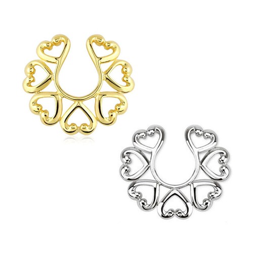 Fake brustwarzenpiercing - fake,