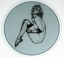 Tischplatte Glas Bistrotisch Platte Rund 60 cm Sonderposten