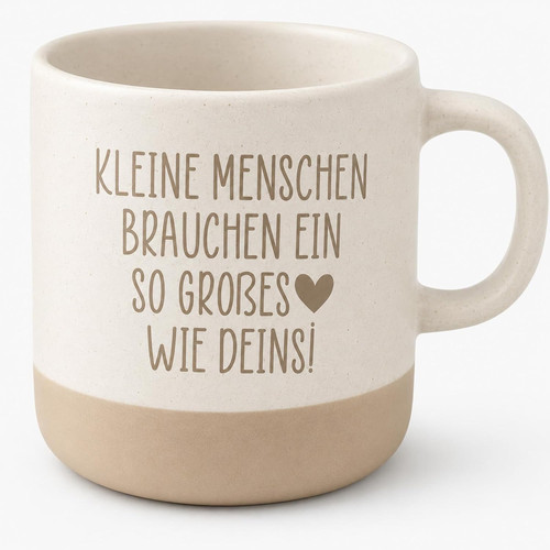 Keramiktasse mit spruch - keramiktasse,