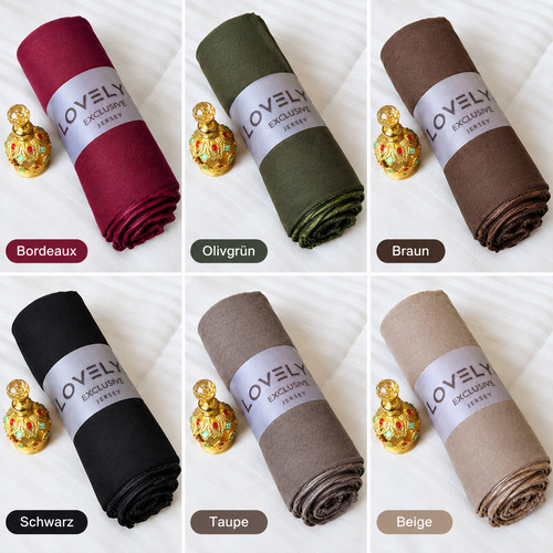 6pc damen hijab schal - hijab,