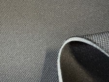 Autostoff VW Golf 7 GTI Clark Uni schwarz mit 3 mm Schaum und Charmeuse 150cm