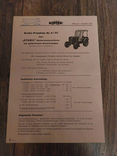 Orig. Preisliste Dieteg 1957 Stabil Verdecke Eicher Fendt Lanz Porsche u.a.