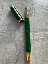 diplomat excellence, Füllfederhalter grün-marmoriert-vergoldet 