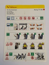 Safety Card Safetycard Tuifly Boeing 737-800 X