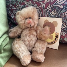 Künstler Mohair Teddybär Original Emmy Bar Bim Limited Edition mit Etikett 7,5 Zoll