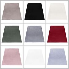 Hochflor Teppich Wohnzimmer Einfarbig Shaggy Modern Flauschiger Felloptik Weich