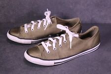 Converse All Star Dainty OX Sneaker Chucks Gr. 40 khaki weiß Satin Glanz  BC427