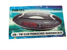 Vintage Tom Tec ACR 330 Radiowecker 90er Retro Schwarz RAR digital