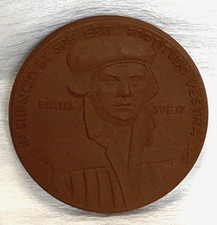DDR Porzellan Medaille Meissen