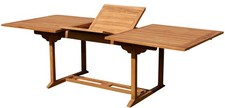 ECHT TEAK Ausziehtisch Holztisch Gartentisch Tisch 240x100cm Holz TOBAGO