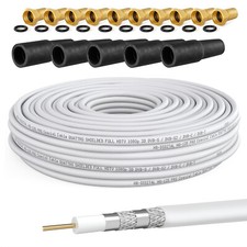 30m 135HQ SAT KOAXial KABEL Antennenkabel Satelliten Digital 135 A HDTV 4k 8k